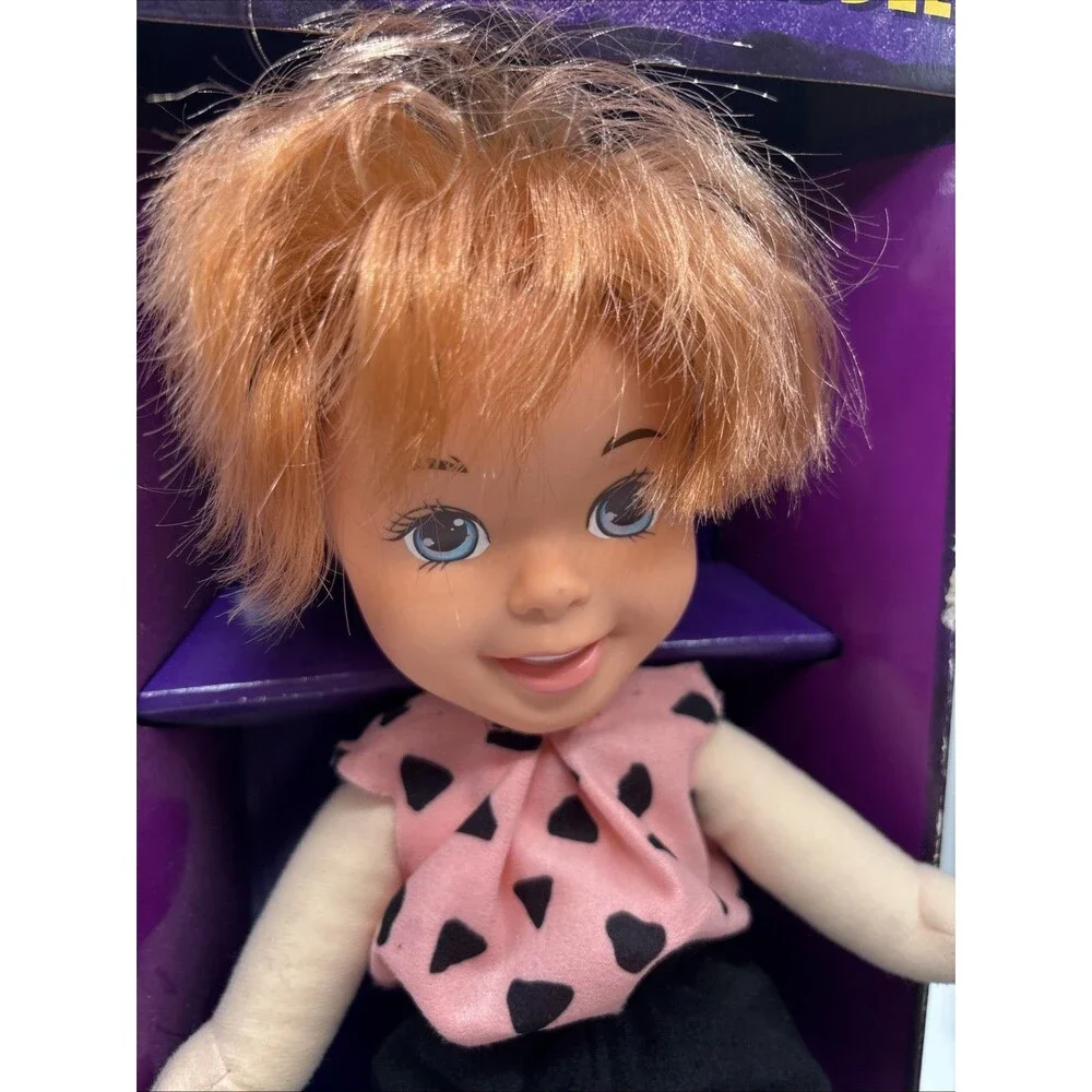 Vtg Bamm Bamm & Pebbles Dolls 1993The Flintstones Movie 12” Stuffed Movie New